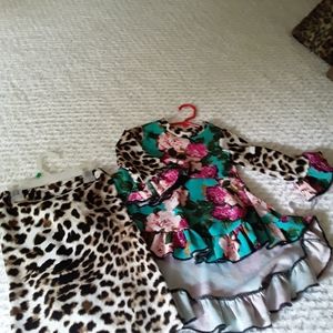 Custom girl hi low tunic outfit!